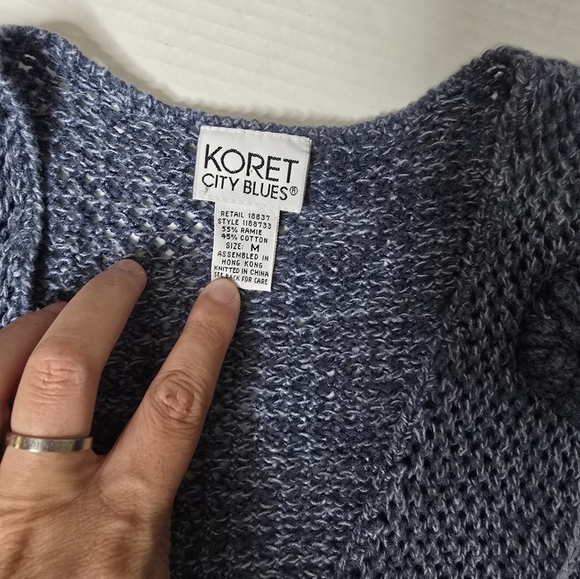 Koret City Blues Embroidered Knit Sweater Vest - Picture 2 of 3